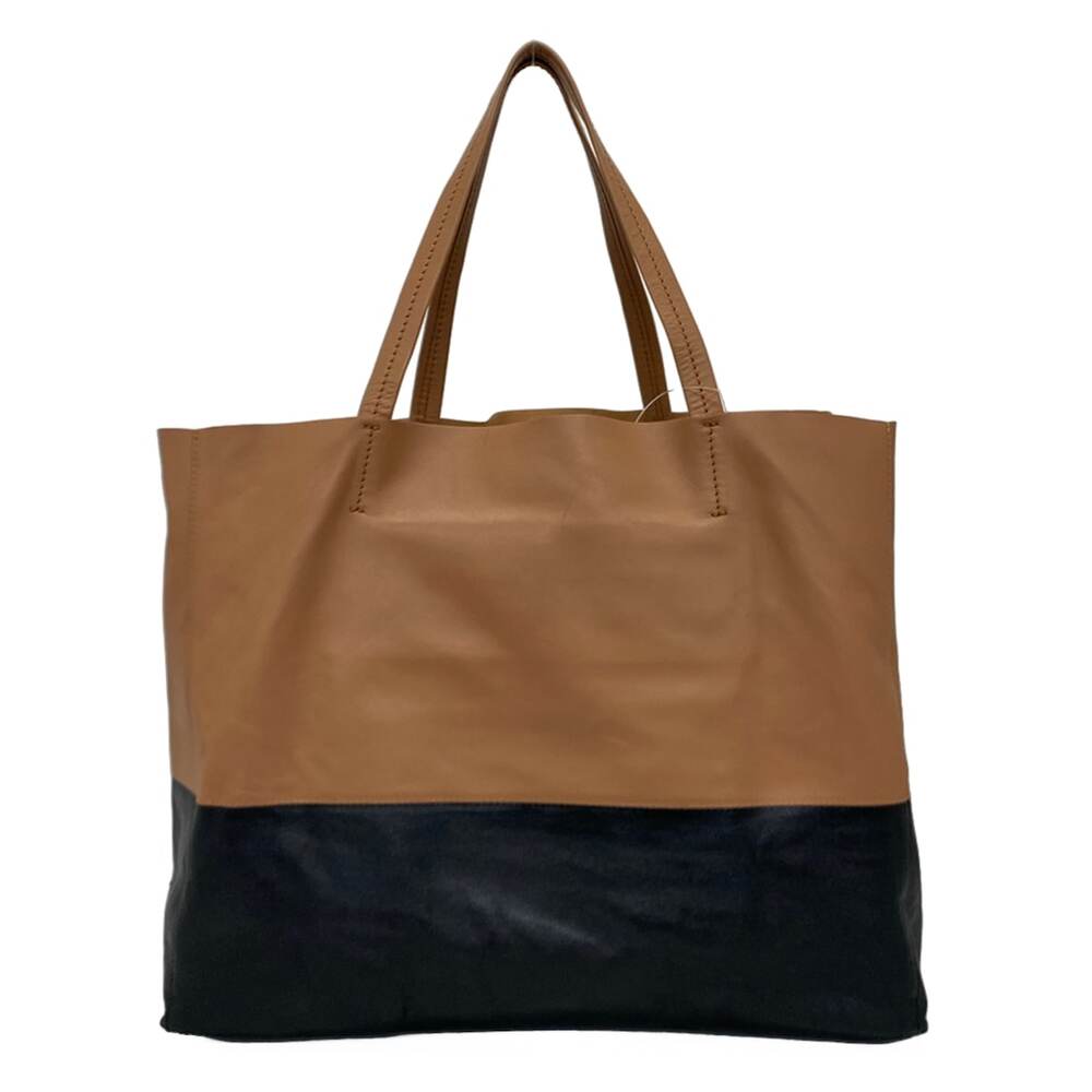 Celine Horizontal Cabas Tote Bag Brown Black - Picture 3 of 9